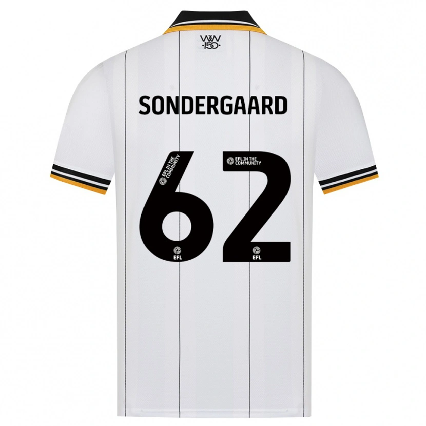 Danxen Mann Andreas Sondergaard #62 Oransje Hvit Svart Bortetrøye Drakt Trøye 2026/27 Skjorter T-Skjorte