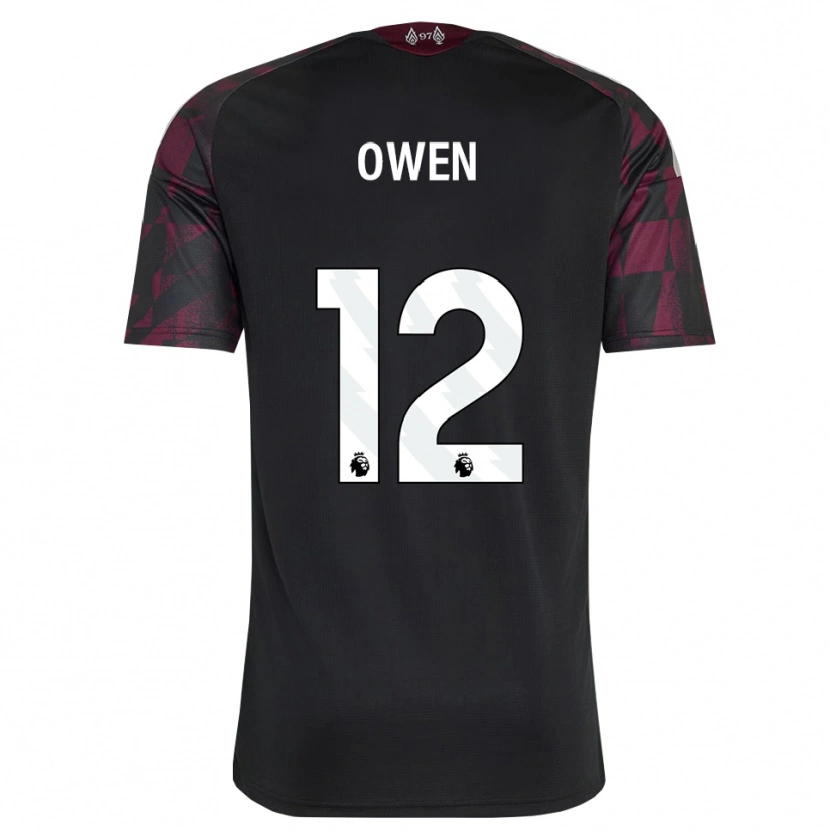Danxen Mann Harvey Owen #12 Svart Hvit Lilla Tredje Sett Drakt Trøye 2026/27 Skjorter T-Skjorte