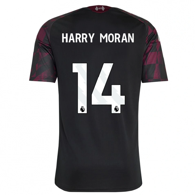 Danxen Mann Harry Moran #14 Svart Hvit Lilla Tredje Sett Drakt Trøye 2026/27 Skjorter T-Skjorte