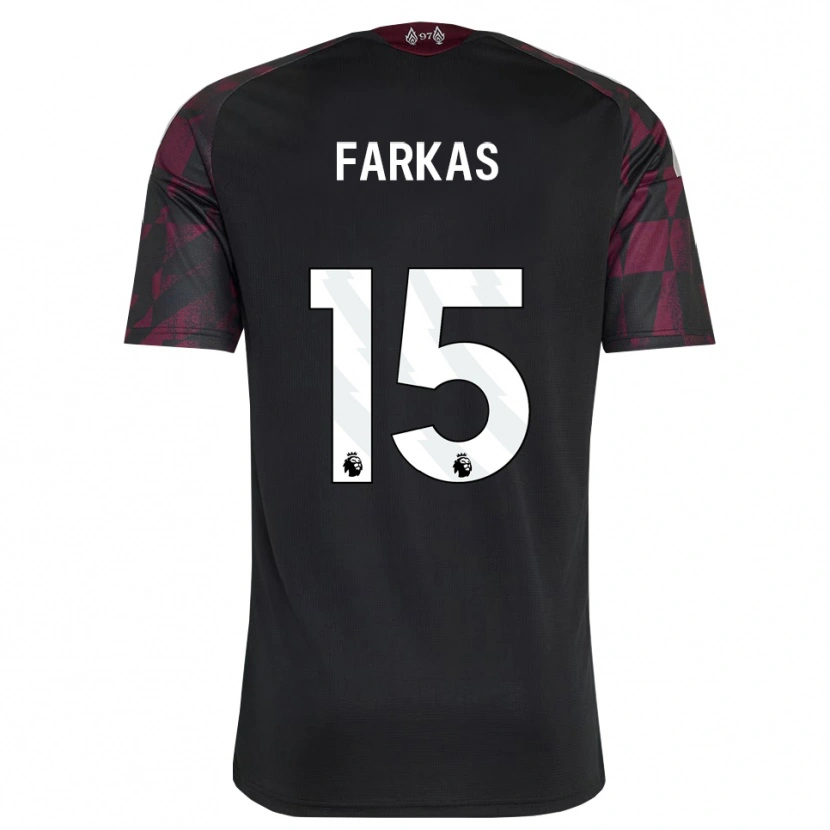 Danxen Mann Erik Farkas #15 Svart Hvit Lilla Tredje Sett Drakt Trøye 2026/27 Skjorter T-Skjorte