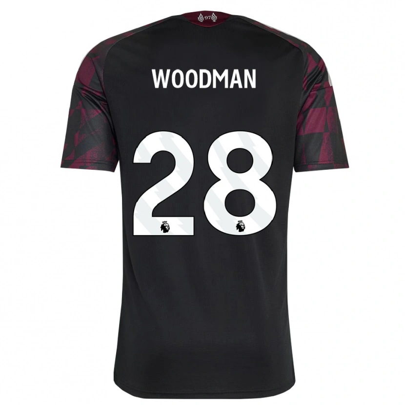 Danxen Mann Freddie Woodman #28 Svart Hvit Lilla Tredje Sett Drakt Trøye 2026/27 Skjorter T-Skjorte