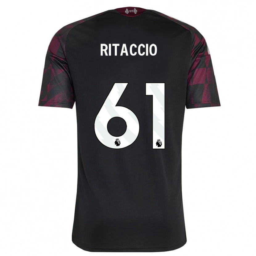 Danxen Mann Matteo Ritaccio #61 Svart Hvit Lilla Tredje Sett Drakt Trøye 2026/27 Skjorter T-Skjorte