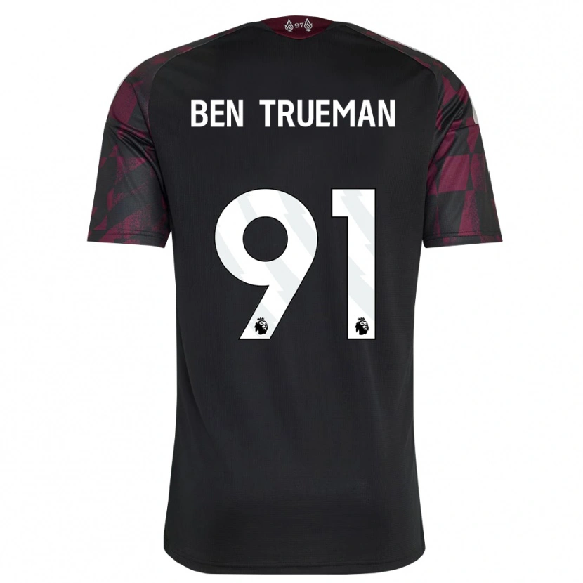 Danxen Mann Ben Trueman #91 Svart Hvit Lilla Tredje Sett Drakt Trøye 2026/27 Skjorter T-Skjorte