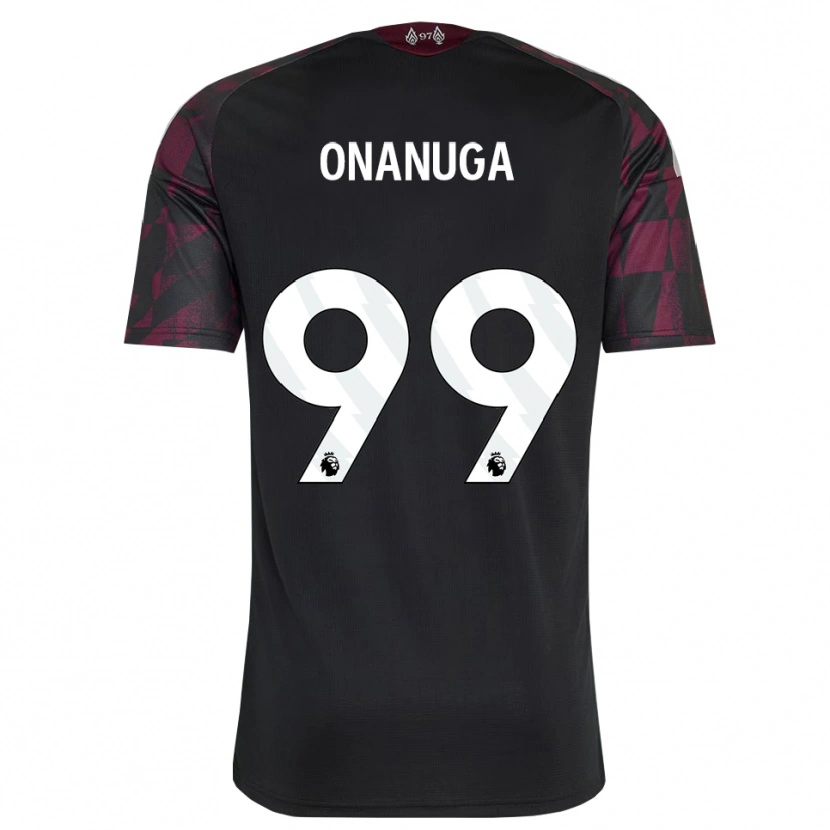 Danxen Mann Fola Onanuga #99 Svart Hvit Lilla Tredje Sett Drakt Trøye 2026/27 Skjorter T-Skjorte