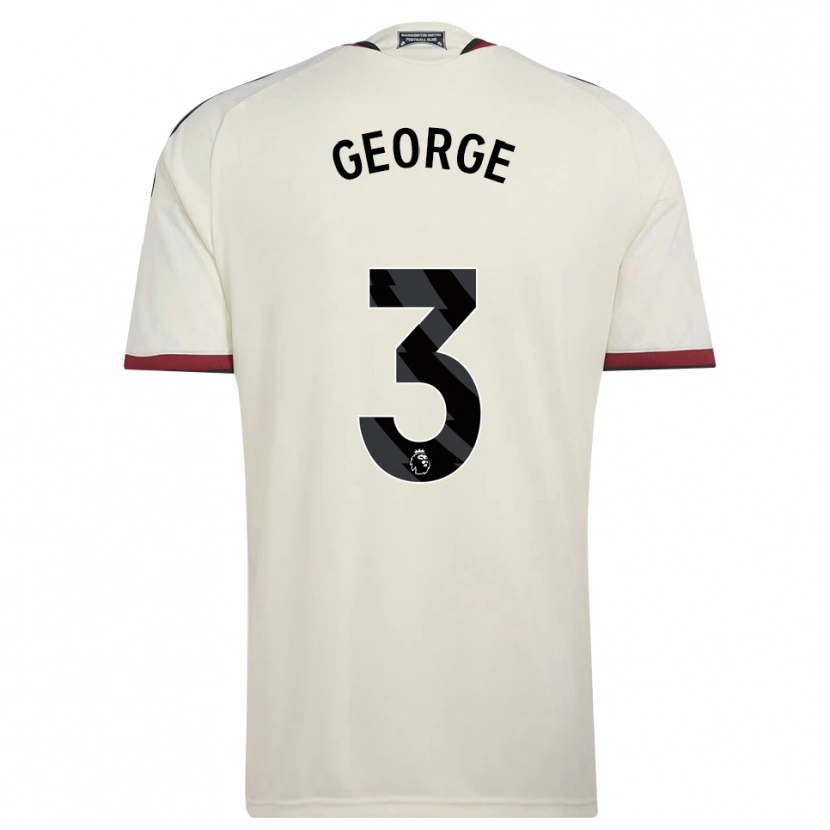 Danxen Mann Gabby George #3 Beige Svart Rød Tredje Sett Drakt Trøye 2026/27 Skjorter T-Skjorte