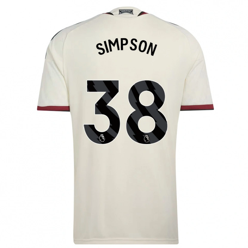 Danxen Mann Jess Simpson #38 Beige Svart Rød Tredje Sett Drakt Trøye 2026/27 Skjorter T-Skjorte