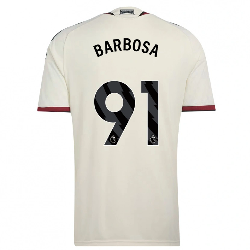 Danxen Mann Neithan Barbosa #91 Beige Svart Rød Tredje Sett Drakt Trøye 2026/27 Skjorter T-Skjorte