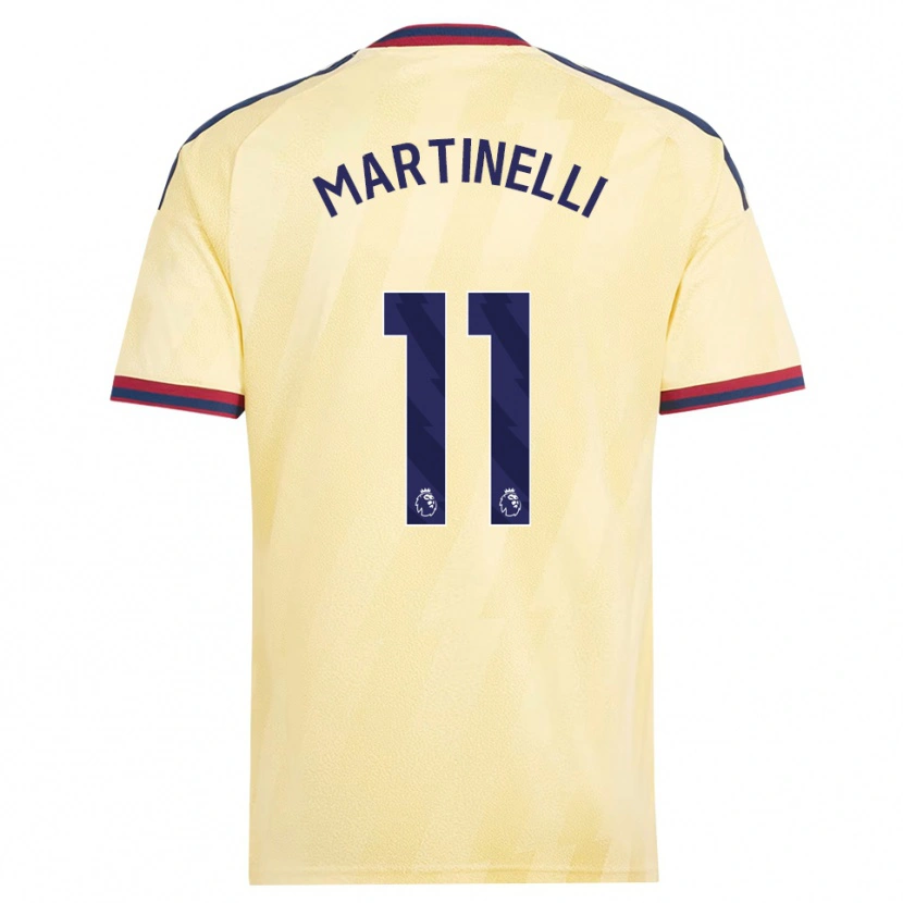 Danxen Mann Gabriel Martinelli #11 Lett Gul Midnattblå Tredje Sett Drakt Trøye 2026/27 Skjorter T-Skjorte