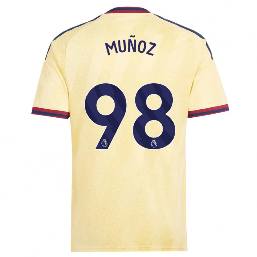 Danxen Mann Luis Muñoz #98 Lett Gul Midnattblå Tredje Sett Drakt Trøye 2026/27 Skjorter T-Skjorte
