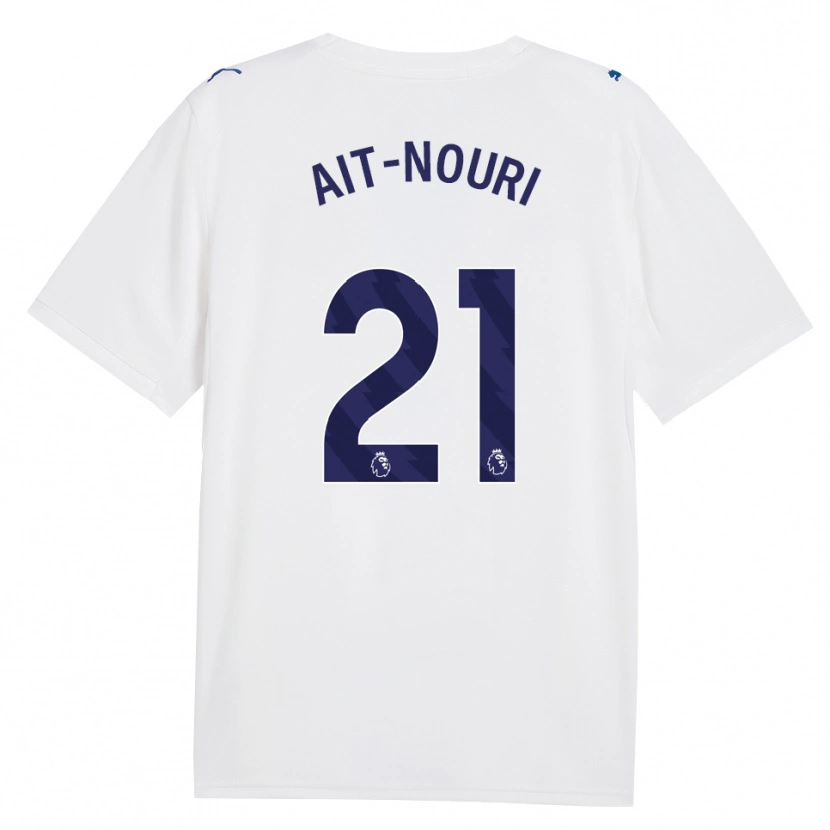 Danxen Mann Rayan Aït-Nouri #21 Marineblå Hvit Tredje Sett Drakt Trøye 2026/27 Skjorter T-Skjorte