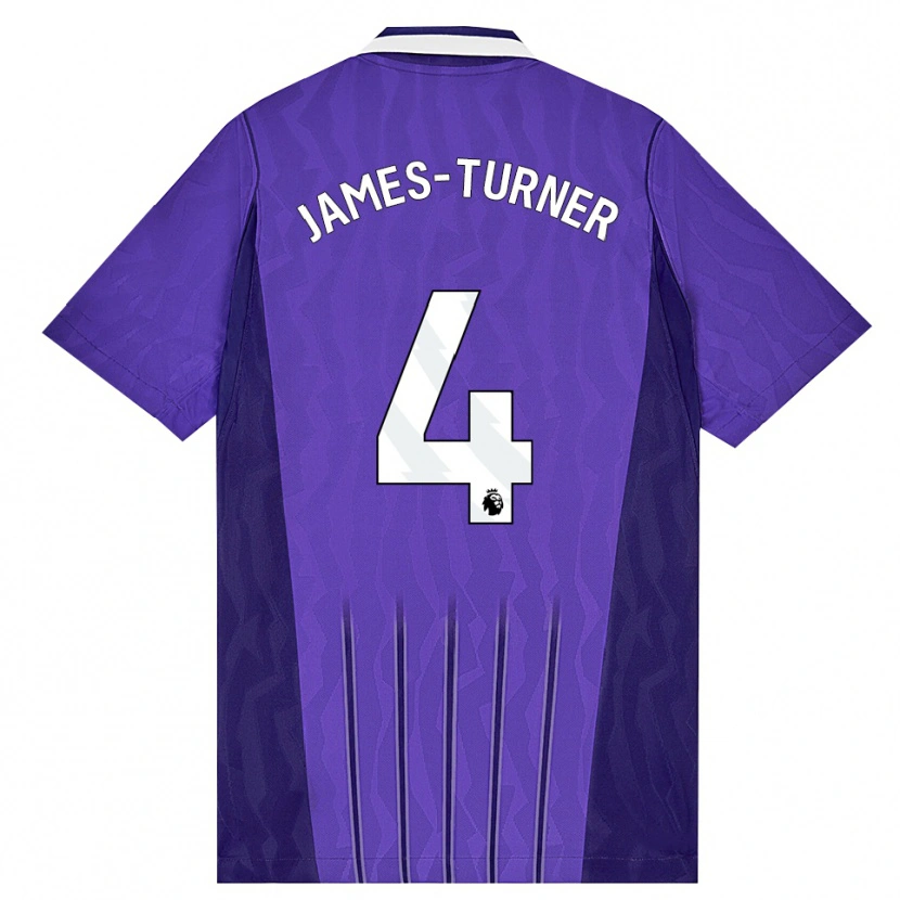 Danxen Mann Amy James-Turner #4 Lilla Hvit Tredje Sett Drakt Trøye 2026/27 Skjorter T-Skjorte