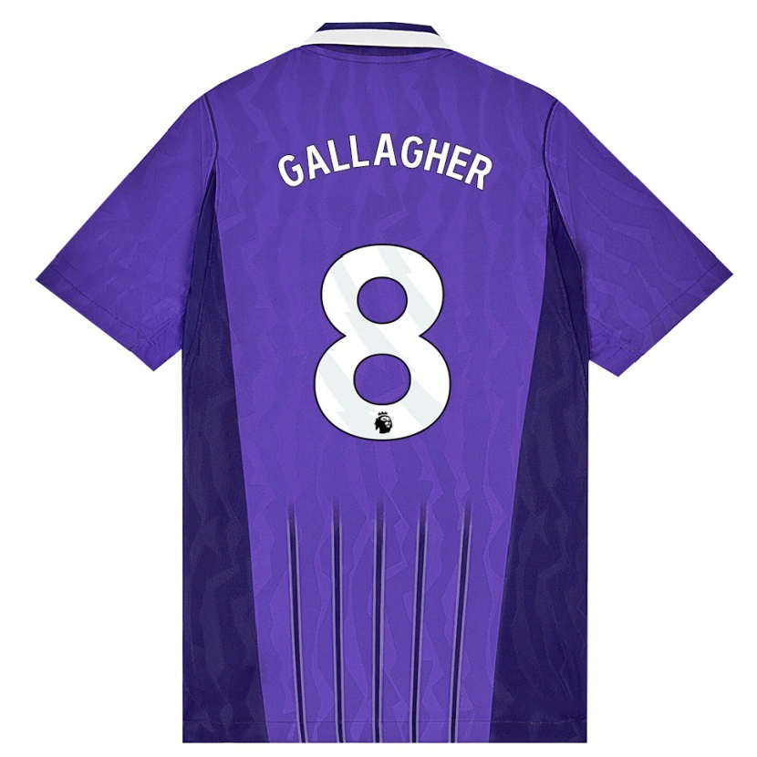 Danxen Mann Conor Gallagher #8 Lilla Hvit Tredje Sett Drakt Trøye 2026/27 Skjorter T-Skjorte