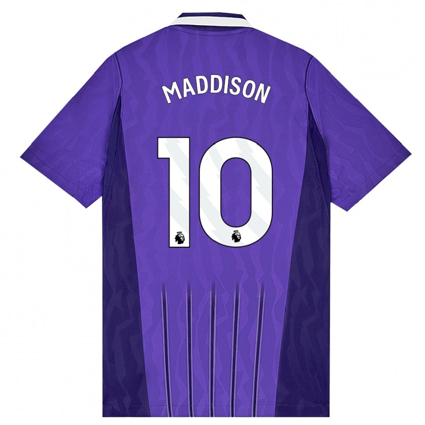 Danxen Mann James Maddison #10 Lilla Hvit Tredje Sett Drakt Trøye 2026/27 Skjorter T-Skjorte