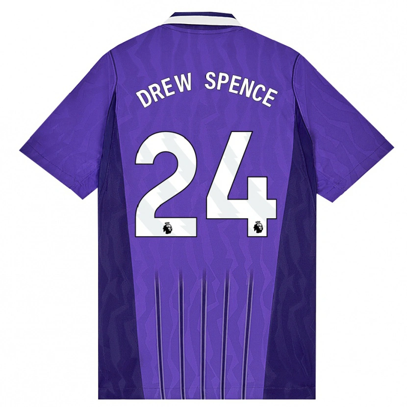 Danxen Mann Drew Spence #24 Lilla Hvit Tredje Sett Drakt Trøye 2026/27 Skjorter T-Skjorte