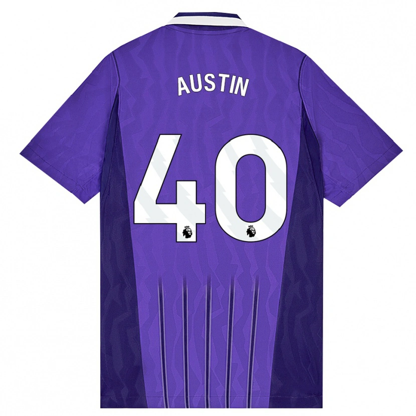 Danxen Mann Brandon Austin #40 Lilla Hvit Tredje Sett Drakt Trøye 2026/27 Skjorter T-Skjorte