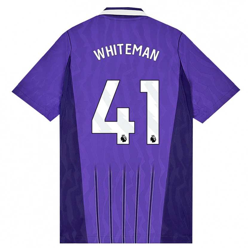 Danxen Mann Alfie Whiteman #41 Lilla Hvit Tredje Sett Drakt Trøye 2026/27 Skjorter T-Skjorte