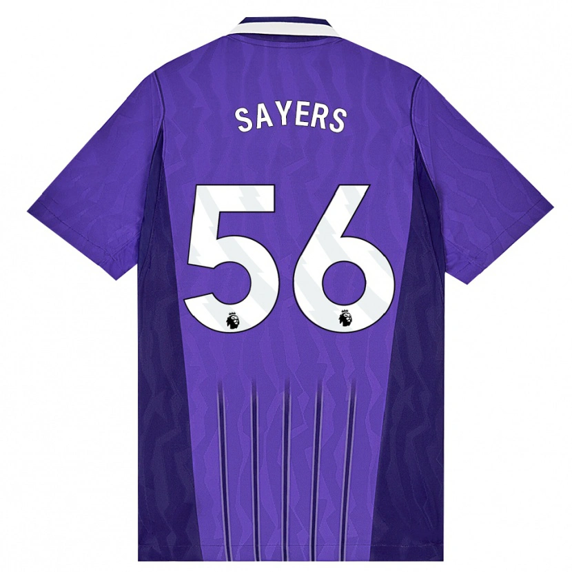 Danxen Mann Charlie Sayers #56 Lilla Hvit Tredje Sett Drakt Trøye 2026/27 Skjorter T-Skjorte