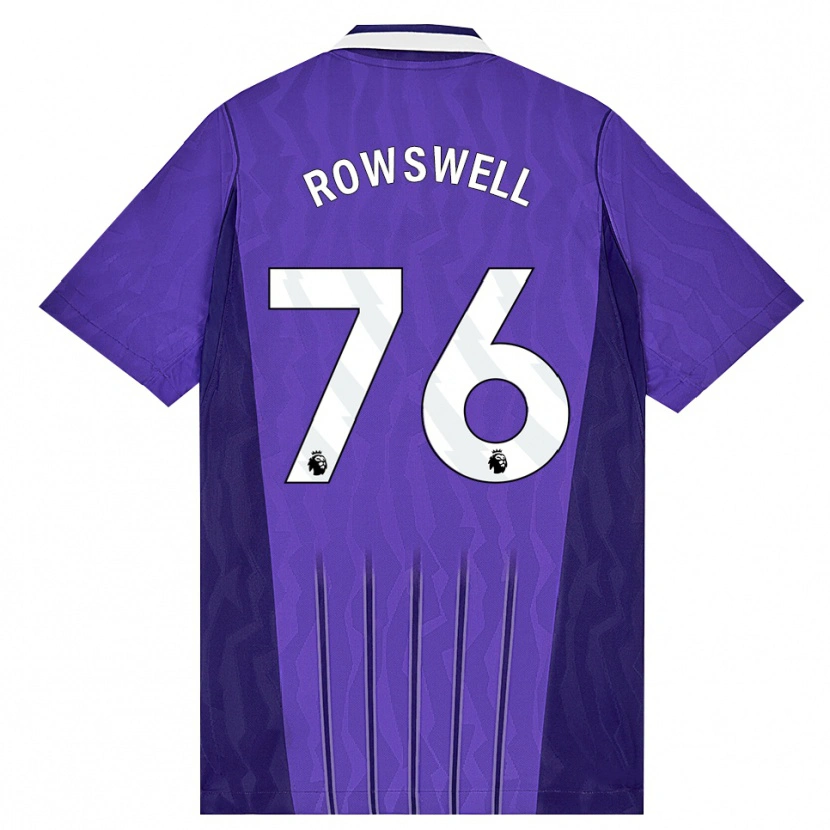 Danxen Mann James Rowswell #76 Lilla Hvit Tredje Sett Drakt Trøye 2026/27 Skjorter T-Skjorte