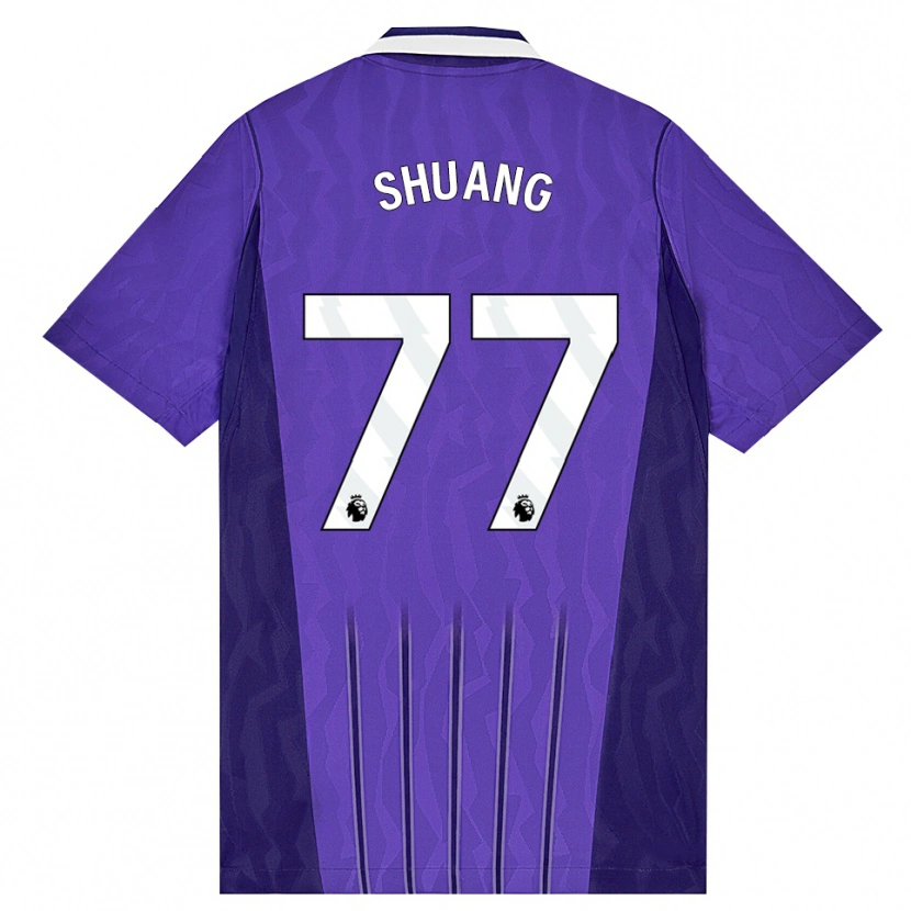 Danxen Mann Wang Shuang #77 Lilla Hvit Tredje Sett Drakt Trøye 2026/27 Skjorter T-Skjorte