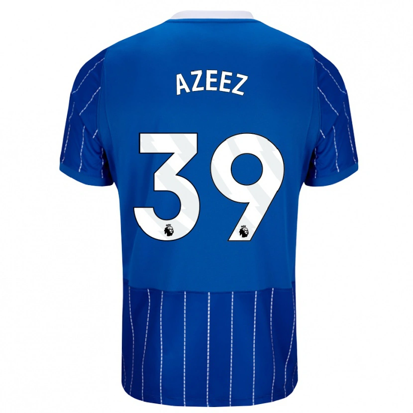 Danxen Mann Femi Azeez #39 Mellomblå Hvit Hjemmetrøye Drakt Trøye 2026/27 Skjorter T-Skjorte