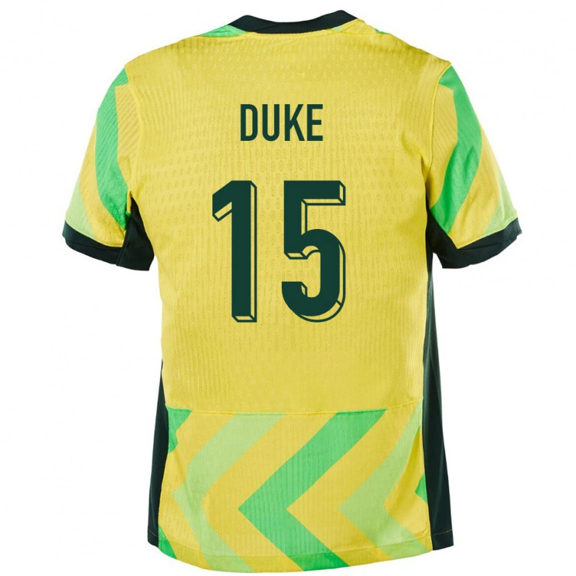 Danxen Barn Australia Mitchell Duke #15 Gyllen Hjemmetrøye Drakt Trøye 24-26 Skjorter T-Skjorte