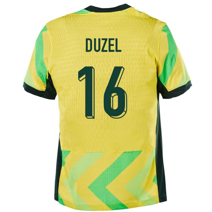 Danxen Barn Australia Luke Duzel #16 Gyllen Hjemmetrøye Drakt Trøye 24-26 Skjorter T-Skjorte