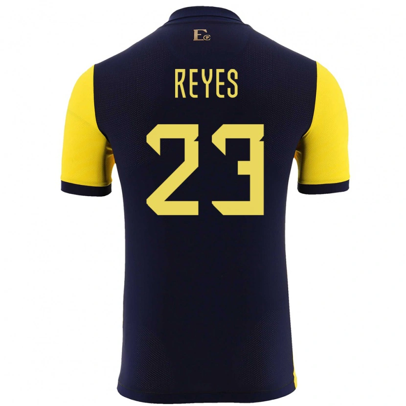 Danxen Barn Ecuador Maikel Reyes #23 Gul Hjemmetrøye Drakt Trøye 24-26 Skjorter T-Skjorte