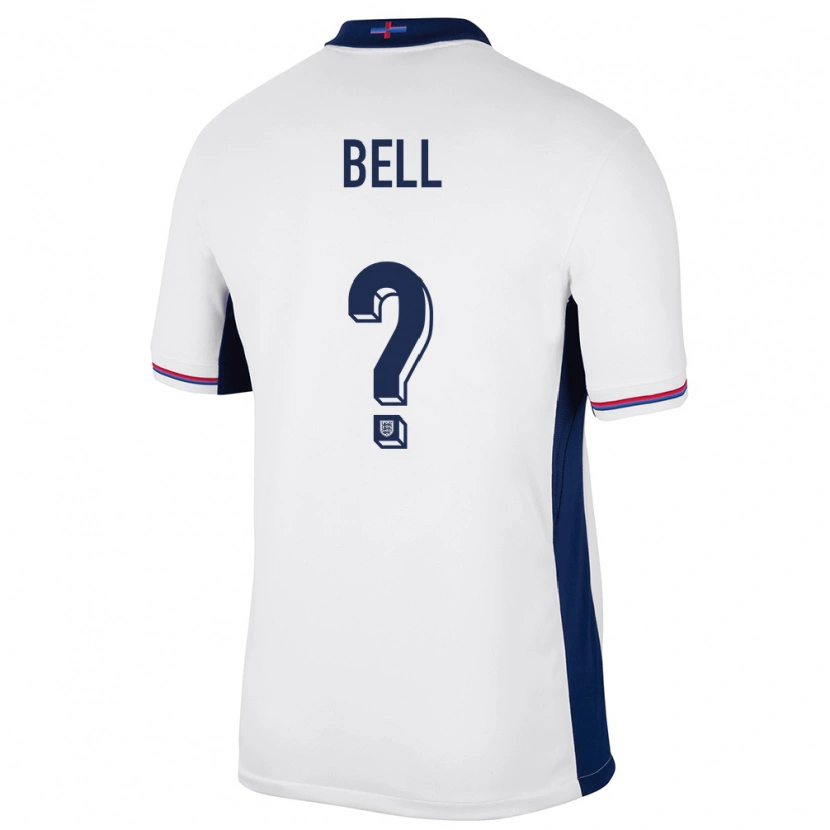 Danxen Barn England Toby Bell #0 Hvit Hjemmetrøye Drakt Trøye 24-26 Skjorter T-Skjorte