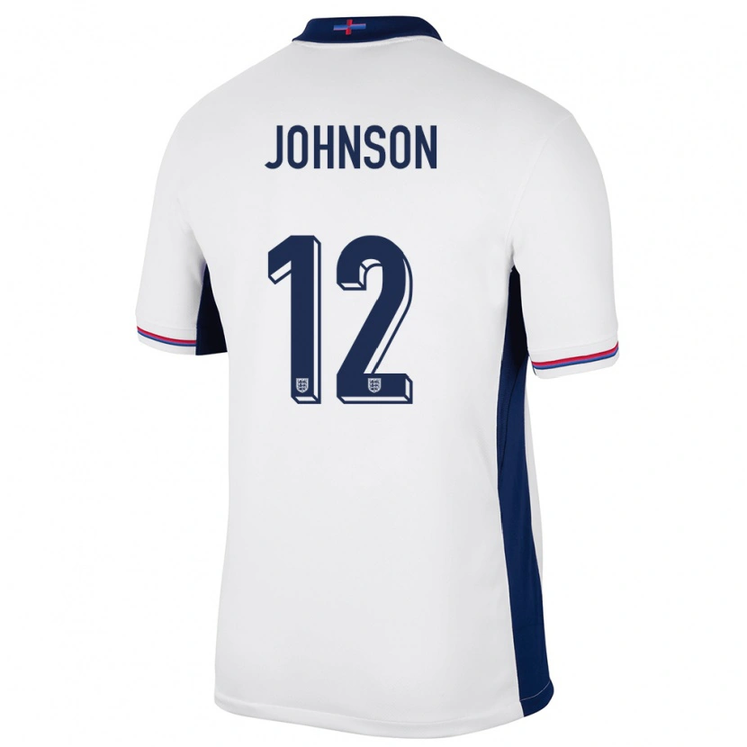 Danxen Barn England Joe Johnson #12 Hvit Hjemmetrøye Drakt Trøye 24-26 Skjorter T-Skjorte