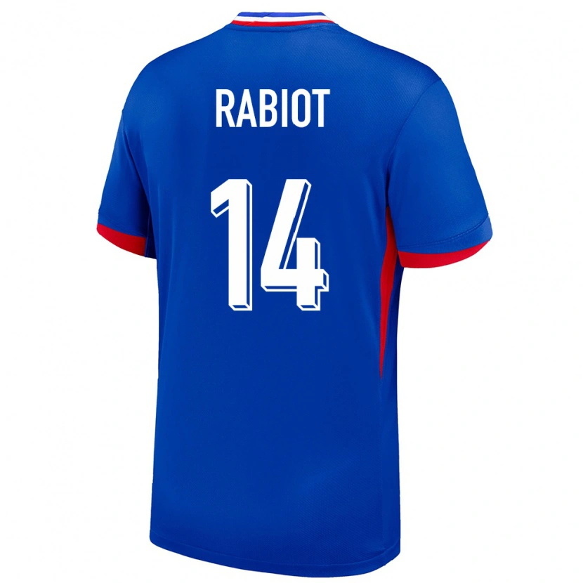 Danxen Barn Frankrike Adrien Rabiot #14 Blå Hjemmetrøye Drakt Trøye 24-26 Skjorter T-Skjorte