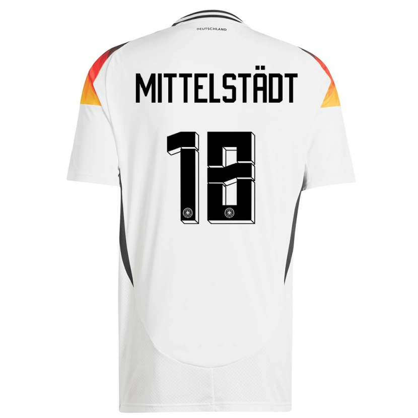 Danxen Barn Tyskland Maximilian Mittelstädt #18 Hvit Hjemmetrøye Drakt Trøye 24-26 Skjorter T-Skjorte
