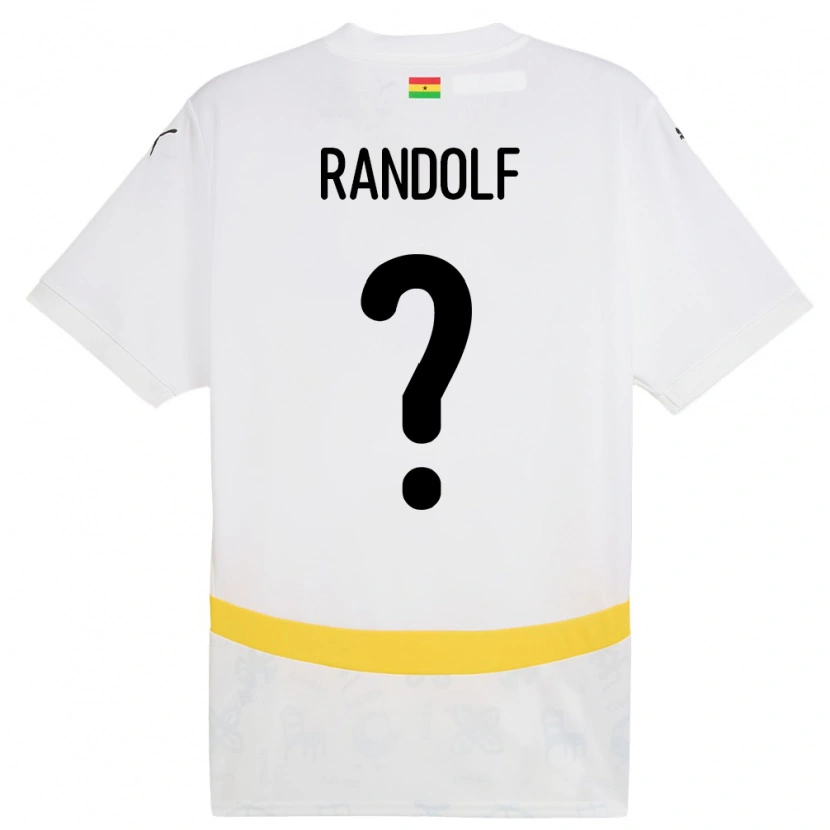 Danxen Barn Ghana Augustine Randolf #0 Hvit Hjemmetrøye Drakt Trøye 24-26 Skjorter T-Skjorte