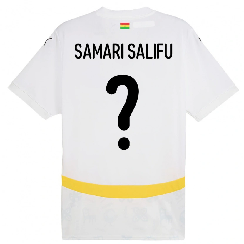 Danxen Barn Ghana Abass Samari Salifu #0 Hvit Hjemmetrøye Drakt Trøye 24-26 Skjorter T-Skjorte