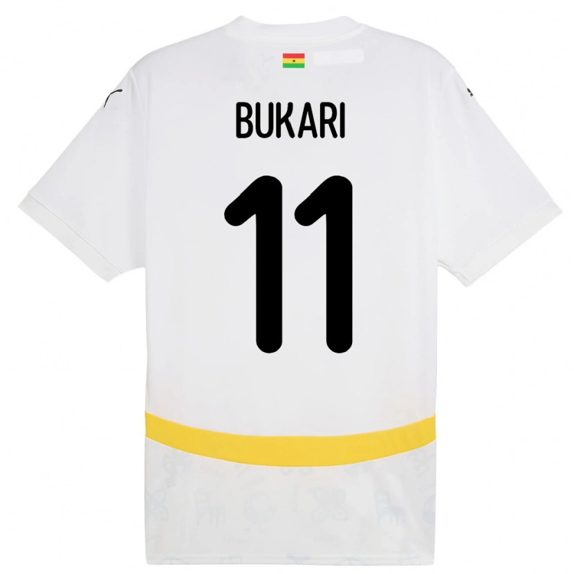 Danxen Barn Ghana Osman Bukari #11 Hvit Hjemmetrøye Drakt Trøye 24-26 Skjorter T-Skjorte