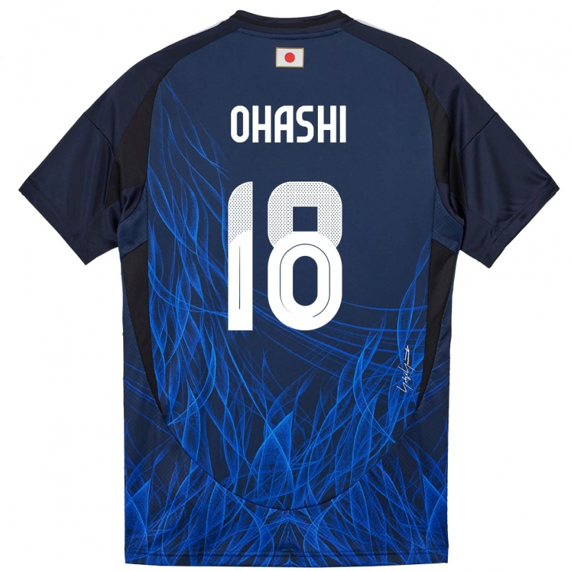 Danxen Barn Japan Yuki Ohashi #18 Mørkeblå Hjemmetrøye Drakt Trøye 24-26 Skjorter T-Skjorte