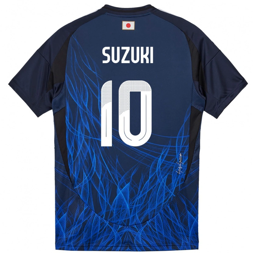 Danxen Barn Japan Yuito Suzuki #10 Mørkeblå Hjemmetrøye Drakt Trøye 24-26 Skjorter T-Skjorte