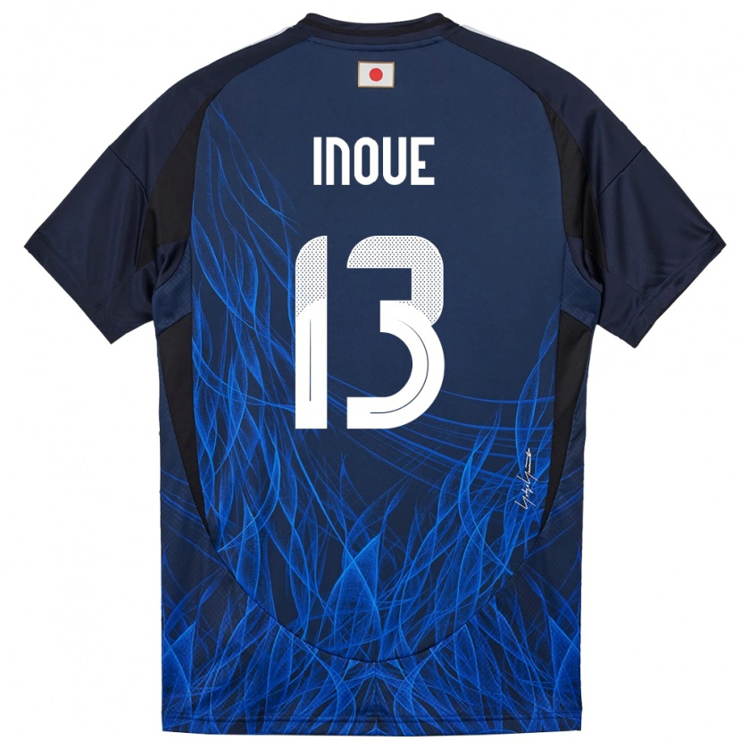 Danxen Barn Japan Aren Inoue #13 Mørkeblå Hjemmetrøye Drakt Trøye 24-26 Skjorter T-Skjorte