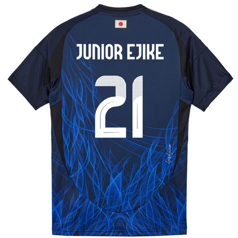 Danxen Barn Japan Ibuki Vincent Junior Ejike #21 Mørkeblå Hjemmetrøye Drakt Trøye 24-26 Skjorter T-Skjorte