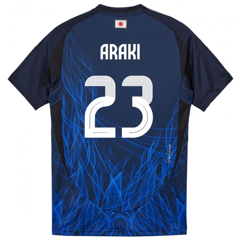 Danxen Barn Japan Rui Araki #23 Mørkeblå Hjemmetrøye Drakt Trøye 24-26 Skjorter T-Skjorte