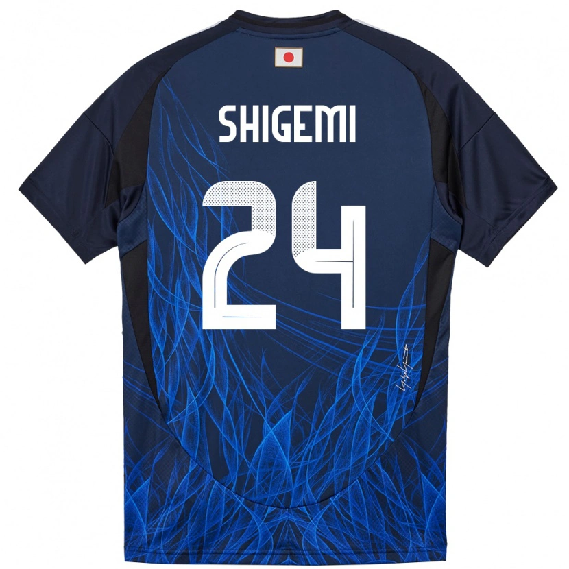 Danxen Barn Japan Masato Shigemi #24 Mørkeblå Hjemmetrøye Drakt Trøye 24-26 Skjorter T-Skjorte