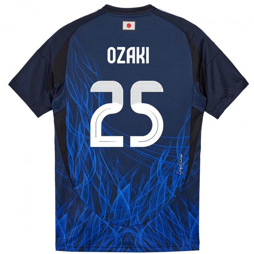 Danxen Barn Japan Kairu Ozaki #25 Mørkeblå Hjemmetrøye Drakt Trøye 24-26 Skjorter T-Skjorte