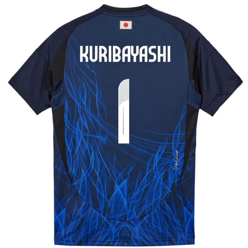 Danxen Barn Japan Hayato Kuribayashi #1 Mørkeblå Hjemmetrøye Drakt Trøye 24-26 Skjorter T-Skjorte