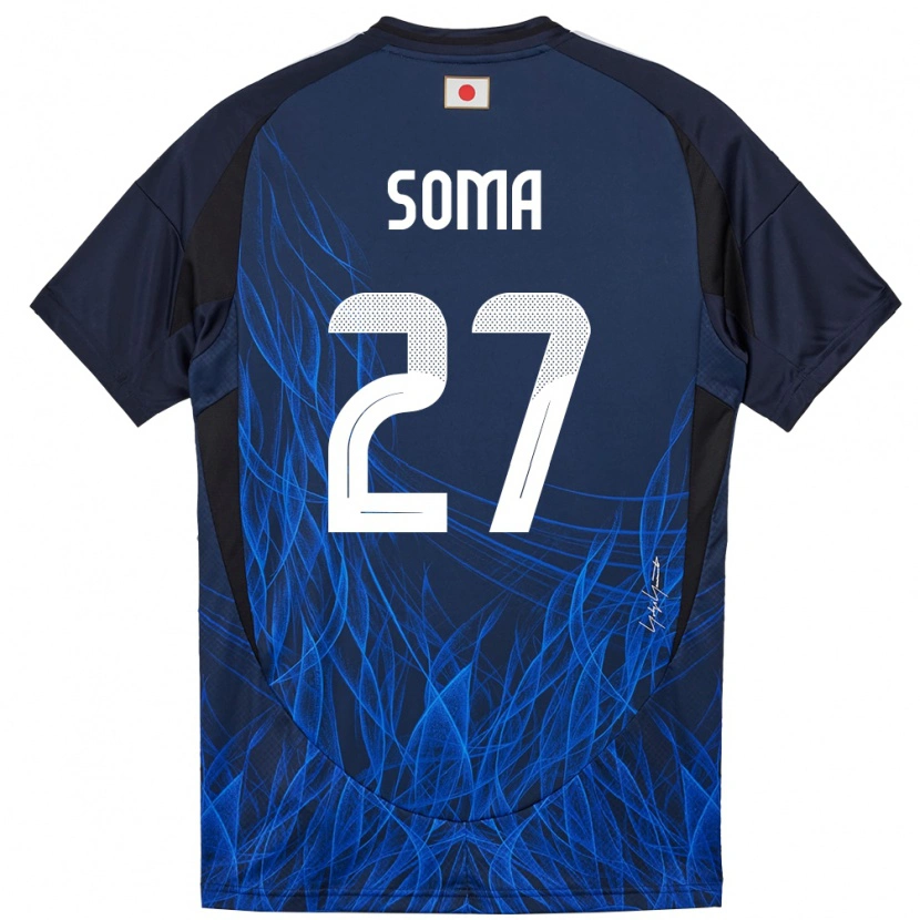 Danxen Barn Japan Yuki Soma #27 Mørkeblå Hjemmetrøye Drakt Trøye 24-26 Skjorter T-Skjorte