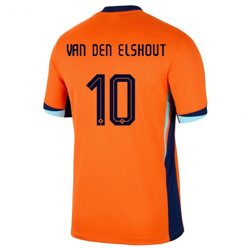 Danxen Barn Nederland Tobias Van Den Elshout #10 Oransje Hjemmetrøye Drakt Trøye 24-26 Skjorter T-Skjorte
