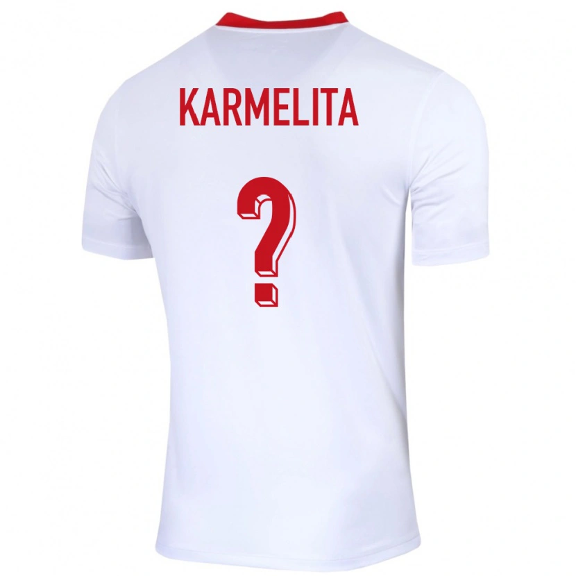Danxen Barn Polen Filip Karmelita #0 Hvit Hjemmetrøye Drakt Trøye 24-26 Skjorter T-Skjorte