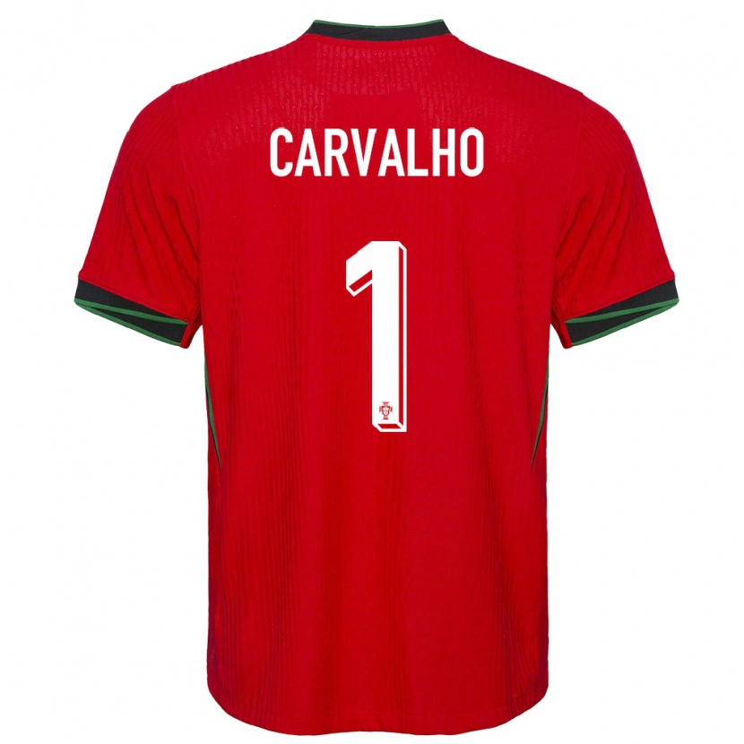 Danxen Barn Portugal João Carvalho #1 Rød Hjemmetrøye Drakt Trøye 24-26 Skjorter T-Skjorte