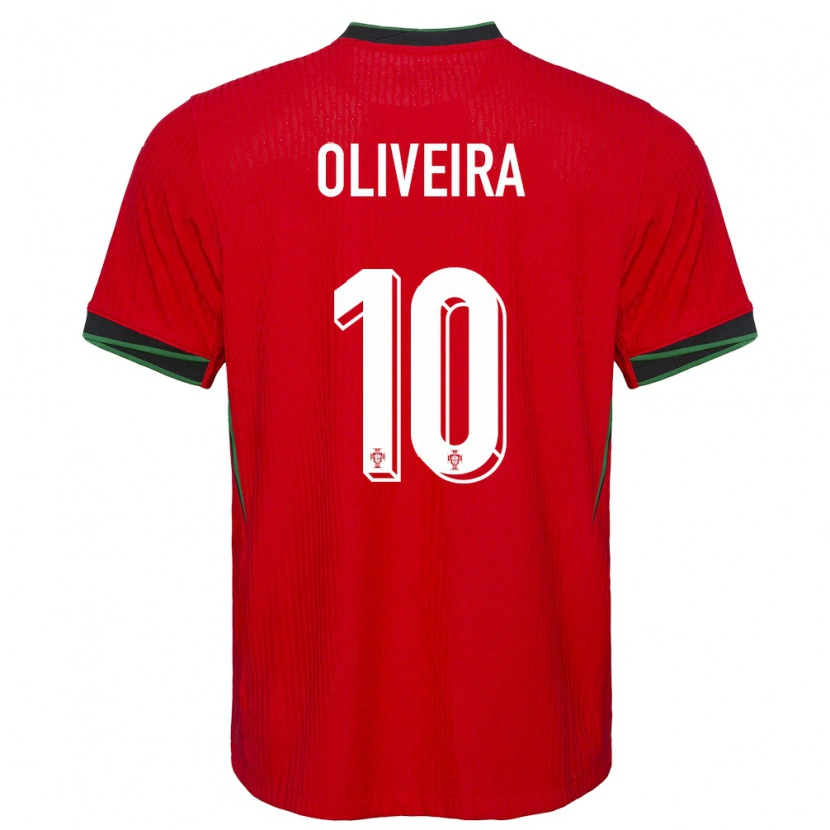 Danxen Barn Portugal André Oliveira #10 Rød Hjemmetrøye Drakt Trøye 24-26 Skjorter T-Skjorte