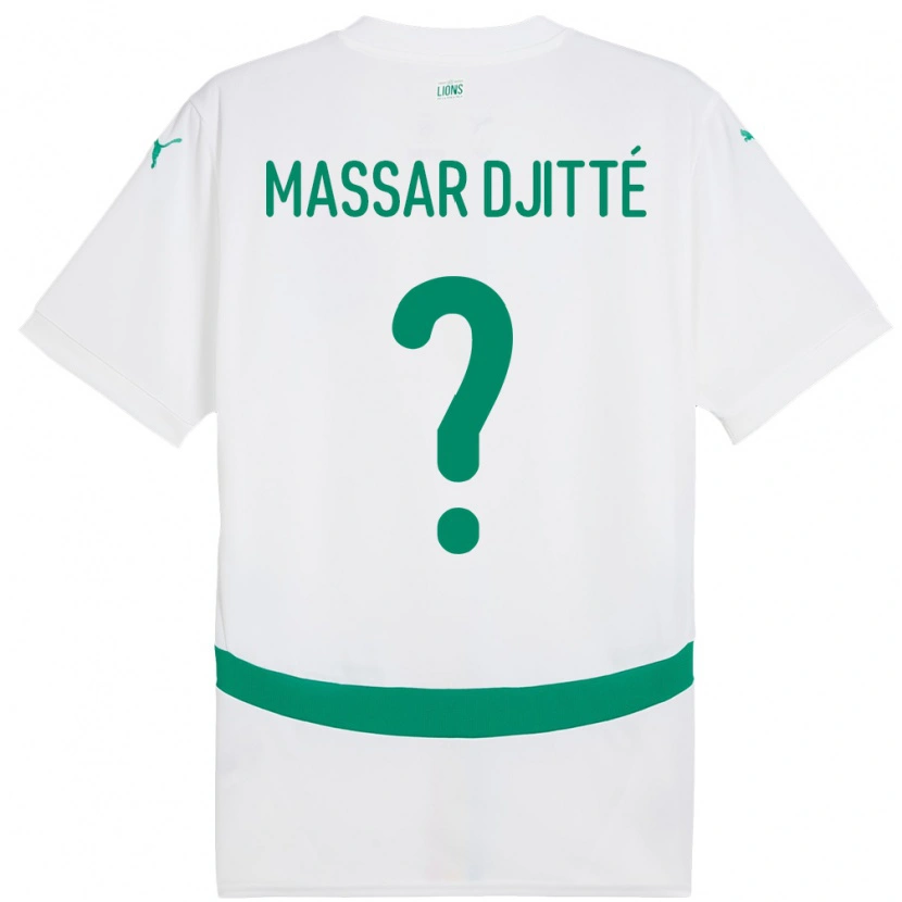 Danxen Barn Senegal Pape Massar Djitté #0 Hvit Hjemmetrøye Drakt Trøye 24-26 Skjorter T-Skjorte