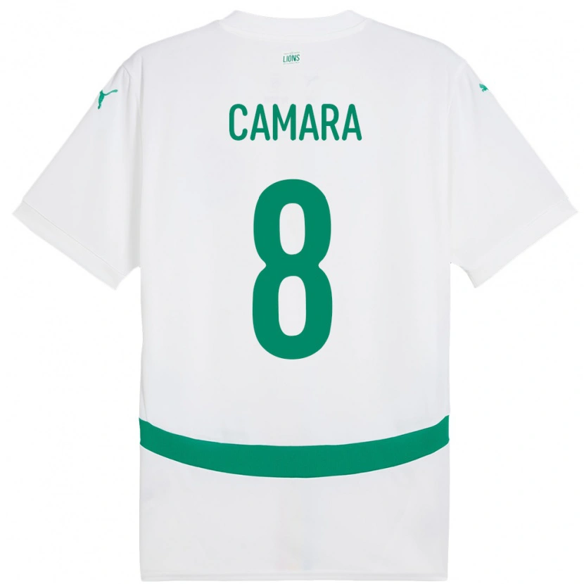 Danxen Barn Senegal Lamine Camara #8 Hvit Hjemmetrøye Drakt Trøye 24-26 Skjorter T-Skjorte