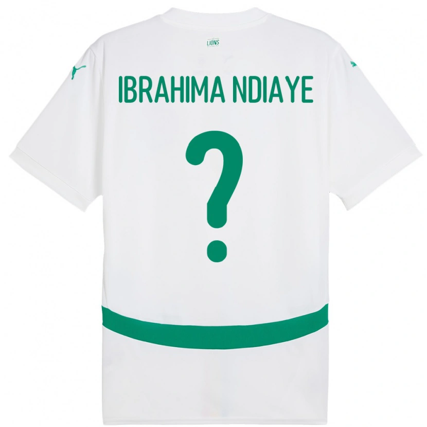 Danxen Barn Senegal Mbaye Ibrahima Ndiaye #0 Hvit Hjemmetrøye Drakt Trøye 24-26 Skjorter T-Skjorte